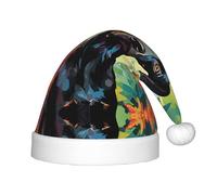 WZYCWB watercolor dog Print Christmas Party Hat, Children's Class Activity Gift, Christmas Holiday Decoration Prop