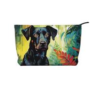 WZYCWB Watercolor Dog Printed Cosmetic Storage Bag, Perfect for Business Trips and Travel.