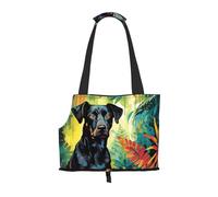 WZYCWB watercolor dog Printed Pet Shoulder Bag - Lightweight, Breathable Travel Small Pet Shoulder Bag