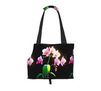 WZYCWB Watercolor Orchid Printed Pet Shoulder Bag - Lightweight, Breathable Travel Small Pet Shoulder Bag