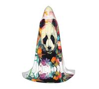 WZYCWB Watercolor Panda M Patterned Hooded Cape Cosplay Costume - Holiday Party Costume Props