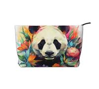 WZYCWB Watercolor Panda Printed Cosmetic Storage Bag, Perfect for Business Trips and Travel.