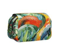 WZYCWB Watercolor snake Portable Pencil Case ideal for organizing pens in the office or storing makeup brushes