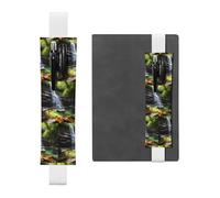 WZYCWB Waterfall Views Diary pencil pouches, PVC pen holders and pen holders with elastic bands, and bookmarks are the best gift choices., White, One Size