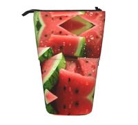 WZYCWB Watermelon with Drops Printed Retractable Pen Holder Suitable for use as a Simple Cosmetic Bag, Wallet, etc.