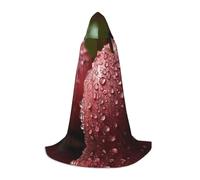 WZYCWB wax fruit with water drops M Patterned Hooded Cape Cosplay Costume - Holiday Party Costume Props