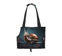 WZYCWB Weightlifting snails Printed Pet Shoulder Bag - Lightweight, Breathable Travel Small Pet Shoulder Bag