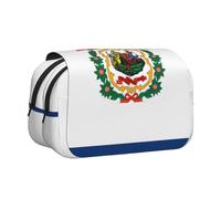 WZYCWB West Virginia Flag Portable Pencil Case ideal for organizing pens in the office or storing makeup brushes