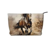 WZYCWB Western Horse Patterned Toiletry Storage Bag, Essential for organizing Cosmetics and Skincare Products.