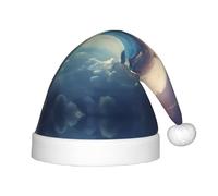 WZYCWB Whale Sky Painting Patterned Christmas Party Hat, Children's Class Activity Gift, Christmas Holiday Decoration Prop