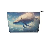 WZYCWB Whale Sky Painting Printed Cosmetic Storage Bag, Perfect for Business Trips and Travel.