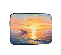 WZYCWB Whale's Tail 13 inch Laptop sleeve compatible with 10-17-inch laptops. A lightweight, portable, and stylish accessory.