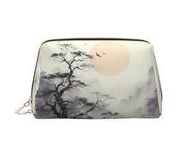 WZYCWB Where to See The Moon Printed Leather Cosmetic Bag for Women - Stylish and Soft, Durable