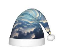 WZYCWB White clouds over the sea Patterns Fun Christmas Party Hat, Class Party Activity Holiday Christmas Decoration Hat
