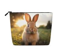 WZYCWB white-eared rabbit Patterned cosmetic bag, travel cosmetic bag, multifunctional storage bag, storage for daily necessities