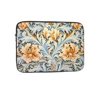 WZYCWB White-orange pattern 10 inch Laptop sleeve compatible with 10-17-inch laptops. A lightweight, portable, and stylish accessory.