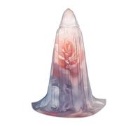 WZYCWB white rose M Patterned Hooded Cape Cosplay Costume - Holiday Party Costume Props