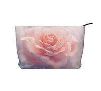 WZYCWB White Rose Printed Cosmetic Storage Bag, Perfect for Business Trips and Travel.