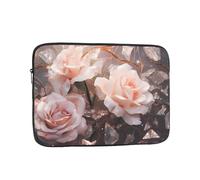 WZYCWB White Roses 15 inch Laptop sleeve compatible with 10-17-inch laptops. A lightweight, portable, and stylish accessory.