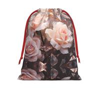 WZYCWB White Roses M Printed Gift Bags - Perfect for Weddings, Christmas, and Holidays - S/M/L