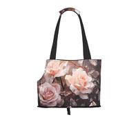 WZYCWB White Roses Printed Pet Shoulder Bag - Lightweight, Breathable Travel Small Pet Shoulder Bag