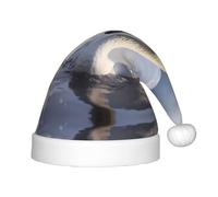 WZYCWB White swan playing in the water Patterned Christmas Party Hat, Children's Class Activity Gift, Christmas Holiday Decoration Prop