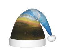 WZYCWB Wide open prairie. Patterned Christmas Hats for Kids, Cute Pointed Hats, Christmas Party Decorations and Gifts for Family Gatherings
