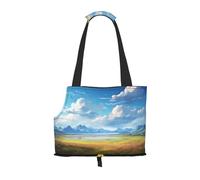 WZYCWB Wide open prairie. Printed Pet Shoulder Bag - Lightweight, Breathable Travel Small Pet Shoulder Bag