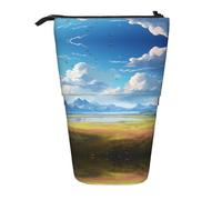 WZYCWB Wide Open Prairie. Printed Retractable Pen Holder Suitable for use as a Simple Cosmetic Bag, Wallet, etc.