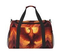 WZYCWB winter Santa Claus Printed fitness travel bag. Perfect for yoga training, short trips, and swimming gear., Beautiful Phoenix, One Size