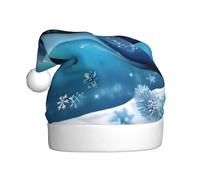 WZYCWB winter the dolphin Adult Christmas hat, unisex, Santa Claus, Christmas, Halloween, holiday party adult plush Christmas hat