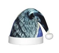 WZYCWB wolf under moon Patterns Fun Christmas Party Hat, Class Party Activity Holiday Christmas Decoration Hat