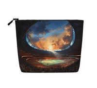 WZYCWB Wonderful soccer game Patterned cosmetic bag, travel cosmetic bag, multifunctional storage bag, storage for daily necessities