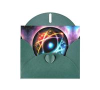 WZYCWB Wonderful Universe Dark Green Printed Holiday Cards - Perfect for heartwarming holiday greetings