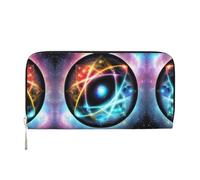 WZYCWB Wonderful Universe Printed zippered wallet perfect for travel, business, and everyday wear. Holds cell phones and cash.