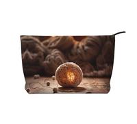 WZYCWB Wool Yarn Patterned Toiletry Storage Bag, Essential for organizing Cosmetics and Skincare Products.