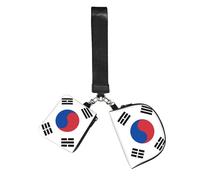 WZYCWB Wrist Bag Unisex Polyester Zip 10 x 12 x 3 cm South Korean Flag Print with 2 Compartments