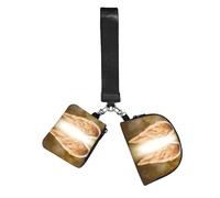 WZYCWB Wristlet Coin Purse for Unisex, Polyester, Zipper Closure, 10 x 12 x 3 cm, Angel Wing Print, 2 Compartments