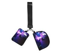 WZYCWB Wristlet Coin Purse for Unisex, Polyester, Zipper Closure, 10 x 12 x 3 cm, Butterfly Print, 2 Compartments