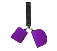 WZYCWB Wristlet Coin Purse Unisex Dark Purple Polyester with Zip Closure, 10 x 12 x 3 cm, 2 Compartments