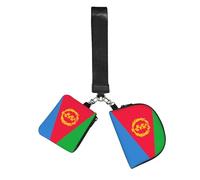 WZYCWB Wristlet Coin Purse Unisex Polyester Zip 10 x 12 x 3 cm Eritrean Flag Print with 2 Compartments