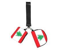 WZYCWB Wristlet Coin Purse Unisex Polyester Zip 10 x 12 x 3 cm Lebanon Flag Print with 2 Compartments