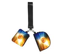 WZYCWB Wristlet Coin Purse Unisex Polyester Zip 12 x 10 x 3 cm Basketball Print with 2 Compartments