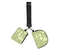 WZYCWB Wristlet Coin Purse Unisex Polyester Zip 12 x 10 x 3 cm Floral Print with 2 Compartments
