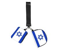 WZYCWB Wristlet Coin Purse Unisex Polyester Zip 4.1 x 3 x 3.2 cm Israeli Flag Print 2 Pocket