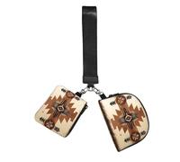 WZYCWB Wristlet Coin Purse Unisex Polyester Zip Double Pocket Native American Pattern