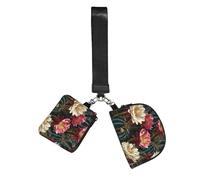 WZYCWB Wristlet Coin Purse Unisex Polyester Zipper 10 x 12 x 3 cm Cactus Flower Print with 2 Pockets