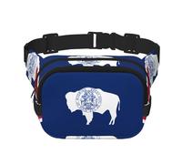 WZYCWB Wyoming State Flag Sports Waist Bag, Trendy and Fashionable Crossbody Bag, Lightweight Travel Small Bag