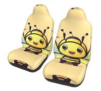 WZYCWB Yellow bee Car Seat Protectors (2 Pack), Auto Seat Covers Guard Sedan, SUV, Truck, Van, Bus & Ferry Seats