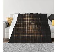 WZYCWB Yellow Checkered 60"x50" Printed Soft Fleece Blanket for Sofa, Bed and Camping - Cozy Blanket for Travel, Picnics, Nighttime Use